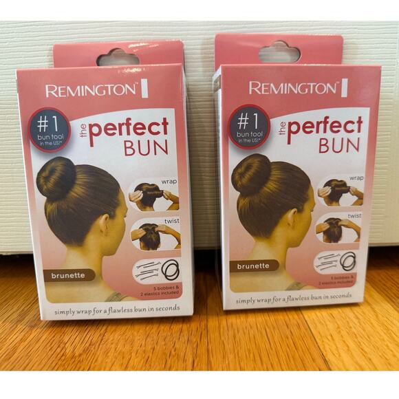 Remington Other - Set of two Remington The Perfect Bun Brunette Hair Styling Tool for Women